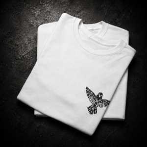 Ravern White Tee Folded