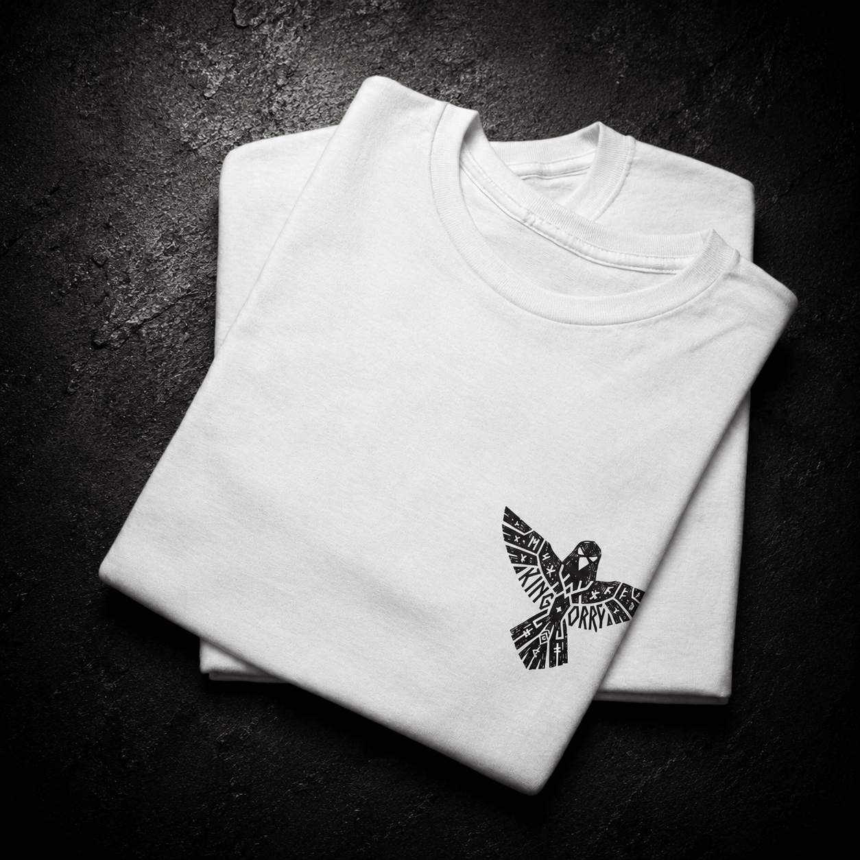 Ravern White Tee Folded